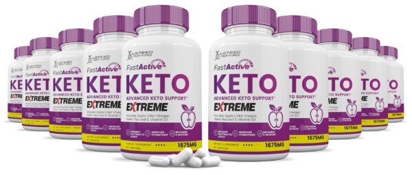 Fast Active Keto ACV Extreme cápsulas soporte keto vinagre manzana té verde