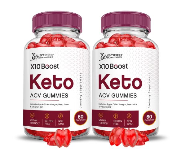 X10 Boost Keto gominolas con vinagre de sidra manzana y B12