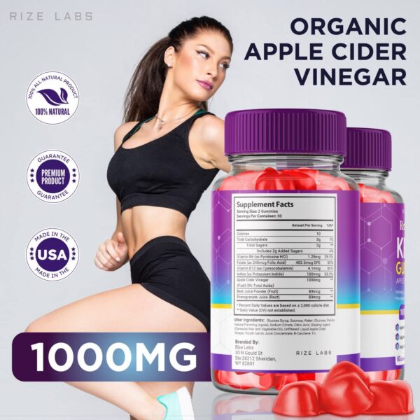 Gomitas Real Vita Keto ACV suplemento natural para quemar grasa abdominal