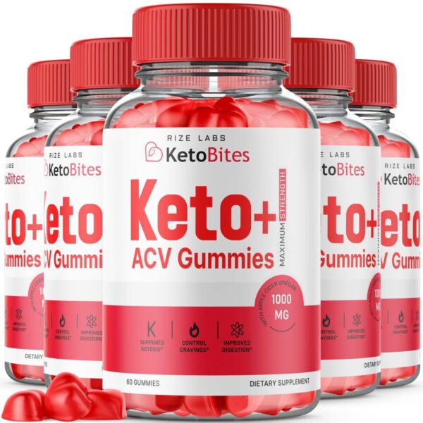 Paquete gomitas KetoBites Keto ACV para control de peso 300 unidades