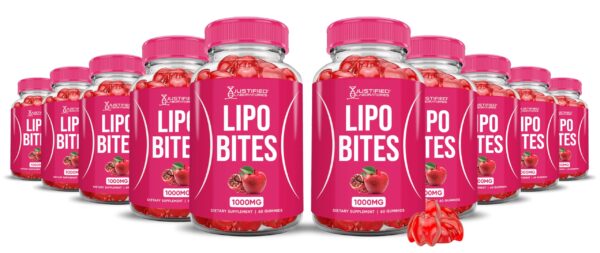 Paquete gomitas Lipo Bites ACV fórmula avanzada 1000mg