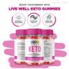 Live Well Keto gomitas veganas para grasa abdominal y energía
