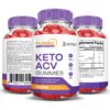 Paquete 5 Turbo Ripped Keto ACV Gummies 300 unidades sabor natural