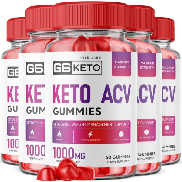 Paquete de gomitas G6 Keto ACV para pérdida de peso