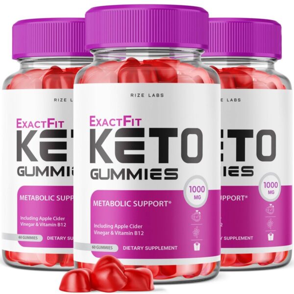 Gomitas ExactFit Keto ACV para pérdida avanzada de peso y grasa abdominal