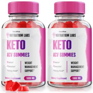 Nutratrim Labs gomitas Keto ACV suplemento natural 120 unidades