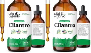 Frente de tintura de cilantro Wild & Organic