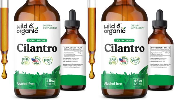 Frente de tintura de cilantro Wild & Organic