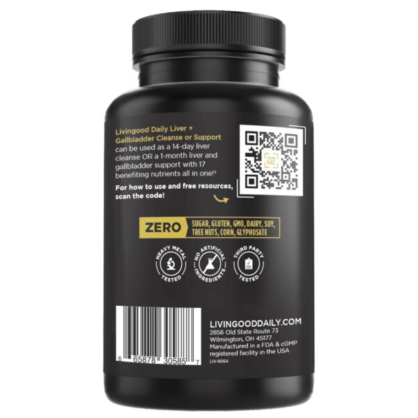 Version 1.0.0 Livingood Daily suplemento con cardo mariano y enzimas digestivas