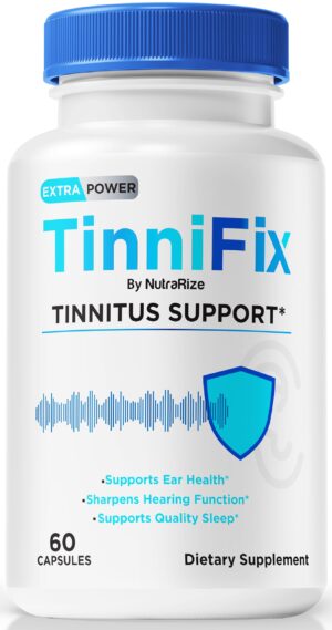 Tinnifix cápsulas para salud auditiva paquete frontal