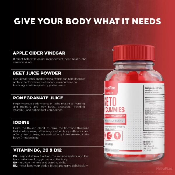 Paquete gomitas Trimlab apoyo metabolismo y energía