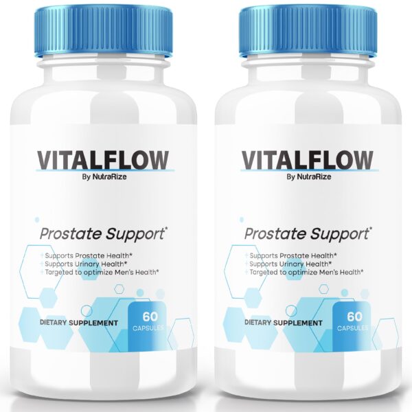 VitalFlow cápsulas paquete 2 soporte próstata y bienestar