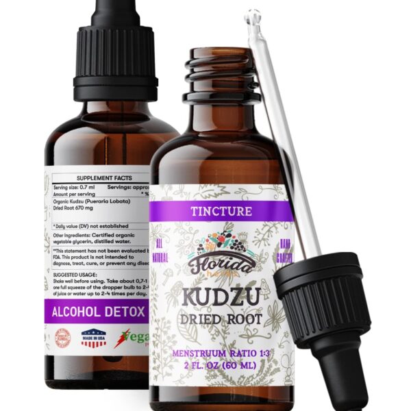 extracto orgánico de kudzu botella 2 oz florida herbs