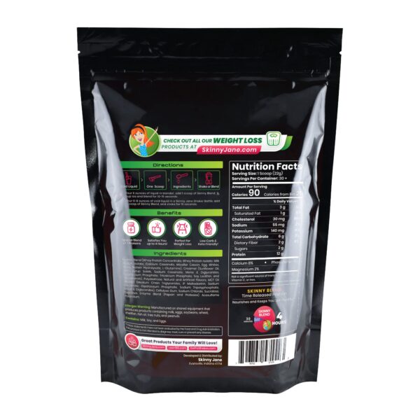 Polvo de batido proteico Skinny Blend para dieta keto y baja en carbs