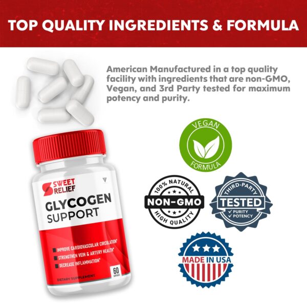 Frasco suplemento Sweet Relief para salud vascular y articular