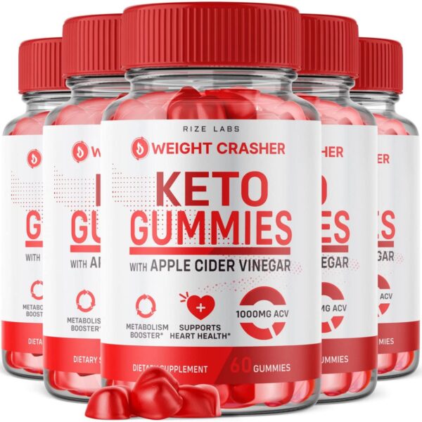 Paquete gomitas Weight Crasher Keto ACV para control de peso