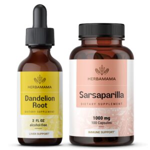 Kit HERBAMAMA diente de león y zarzaparrilla suplemento natural