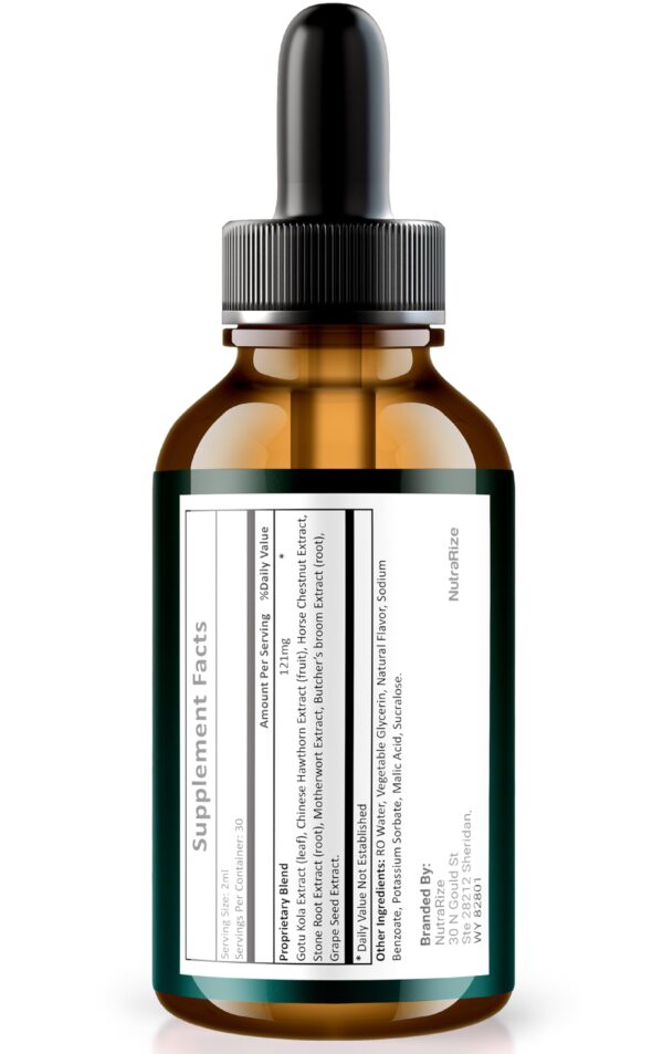 Etiqueta suplemento NutraRize Prosteron gotas naturales