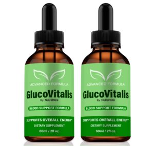 botella gotas gluco vitalis nutrarize paquete 2