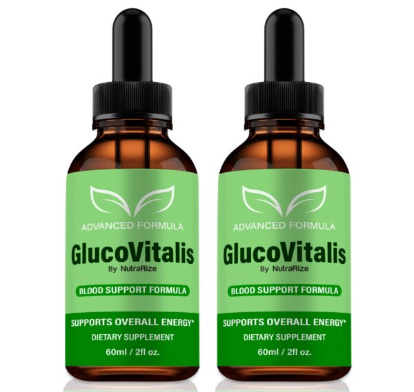 botella gotas gluco vitalis nutrarize paquete 2