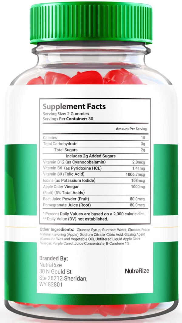 PeakTrim Keto gomitas suplemento vinagre manzana