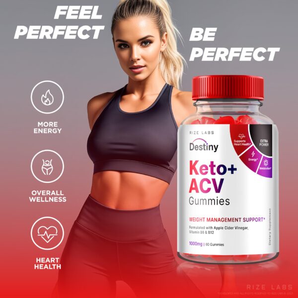 Envase Destiny Keto ACV gomitas paquete de 2