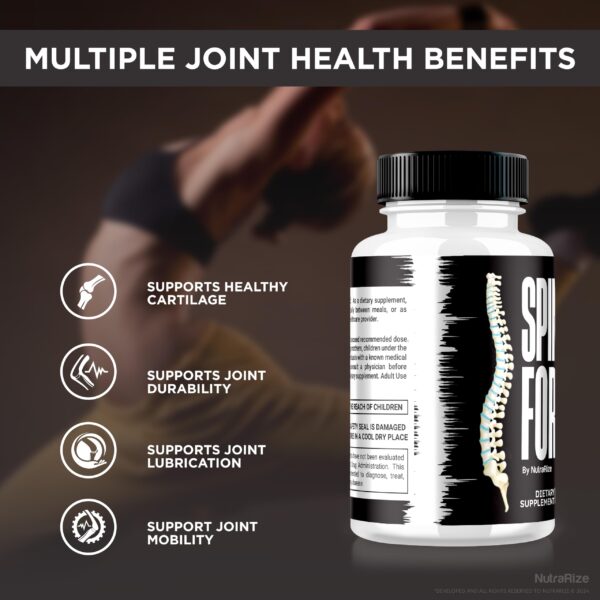 Suplemento natural NutraRize Spinal Force para salud articular y movimiento
