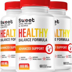 Paquete de 3 Sweet Vital Relief cápsulas naturales para energía