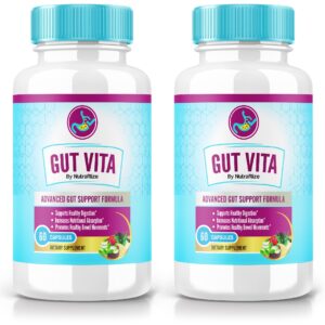 Version 1.0.0 Gut Vita cápsulas suplemento digestivo bienestar intestinal paquete 2