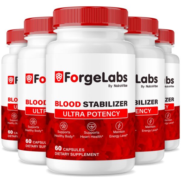 Paquete de cápsulas ForgeLabs Blood Stabilizer fórmula natural