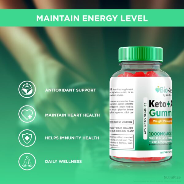 NutraRize Bioketix paquete de 3 gomitas