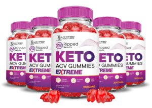 Paquete 5 Ripped Results Keto ACV Gummies 2000mg