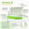 Paquetes Vitalic D limpieza profunda del colon sabor manzana