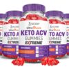 Paquete de 5 gomitas Ultra Quick Keto ACV vegan 60 unidades