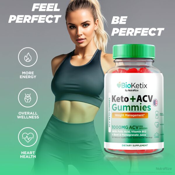 Suplemento natural Keto+ACV NutraRize gomitas