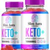 Paquete de 2 gomitas Slim Aura Keto ACV para pérdida de peso