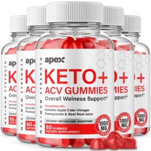 Apex Keto Gummies botella 300 gomitas vinagre de sidra de manzana