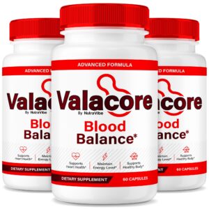 Paquete de 3 frascos Valacore Blood Balance para circulación