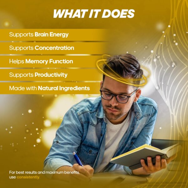 CogniSurge paquete información nutricional y etiqueta