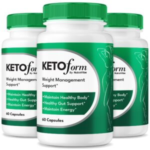 Frascos de NutraVibe Keto Form suplemento para apoyo keto
