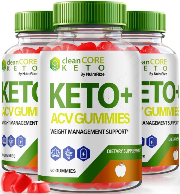 Paquete gomitas Clean Core Keto ACV natural para salud