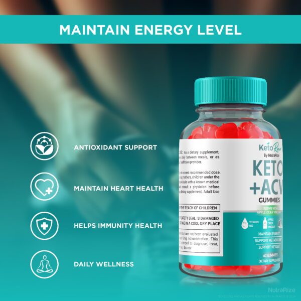 Paquete doble Keto Raw ACV gomitas para dieta Keto