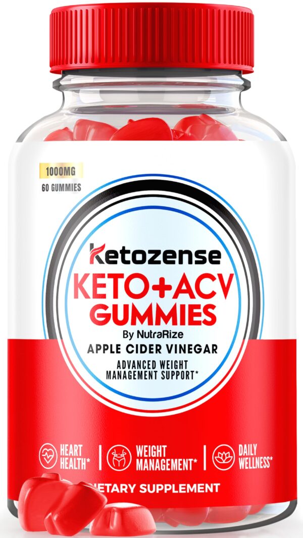 Gomitas Keto ACV Ketozense frasco premium para pérdida de peso