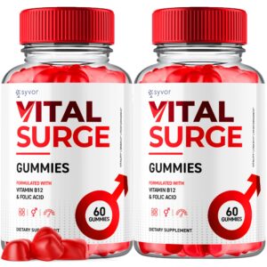 Paquete de 2 gomitas Vital Surge suplemento detox para hombres 120 unidades