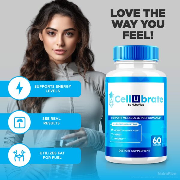 Suplemento keto NutraRize Cellubrate para fitness