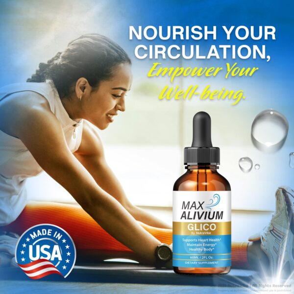 Suplemento natural Max AliviumGlico gotas paquete doble 2 fl oz