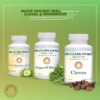 Kit limpieza intestinal visible con ingredientes Dr Clark Store