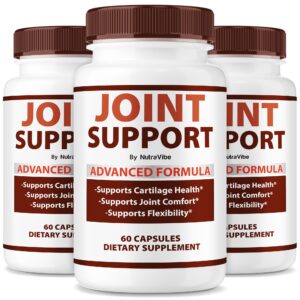 Version 1.0.0 Paquete de soporte articular NutraVibe con 180 cápsulas