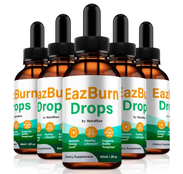 EazBurn gotas paquete 5 frascos soporte energético natural