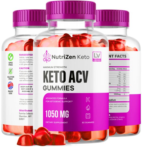 Suplemento Nutrizen Keto gummies ACV para dieta keto
